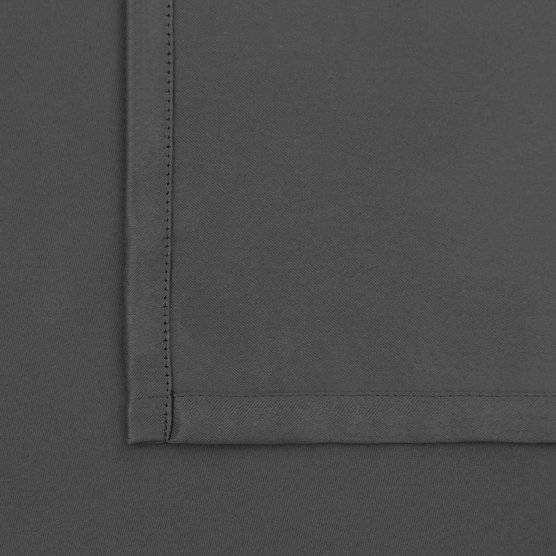 BGment Rod Pocket and Back Tab Blackout Curtains for Bedroom - Thermal Insulated Room Darkening Curtains for Living Room, 2 Window Curtain Panels (52 x 84 Inch, Dark Grey) - Image 5
